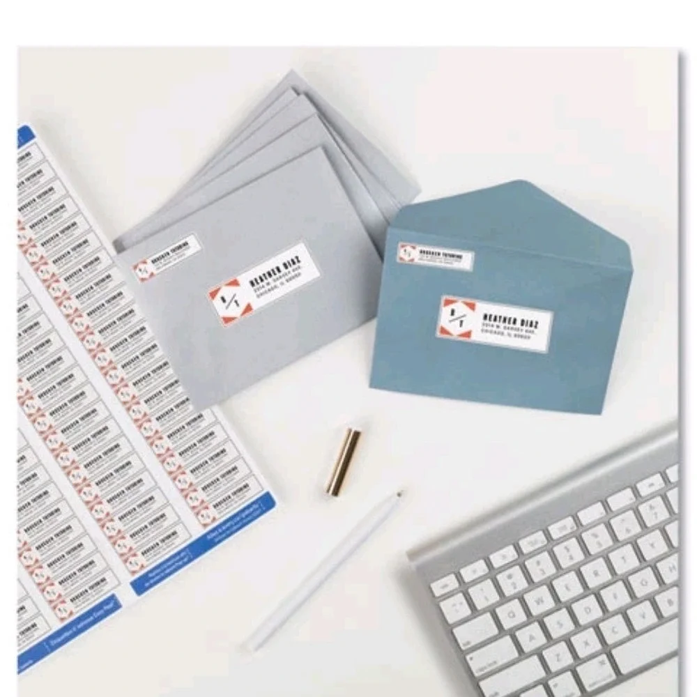 Avery Easy Peel White Address Labels W/ Sure Feed Technology, Laser Printers, 0.